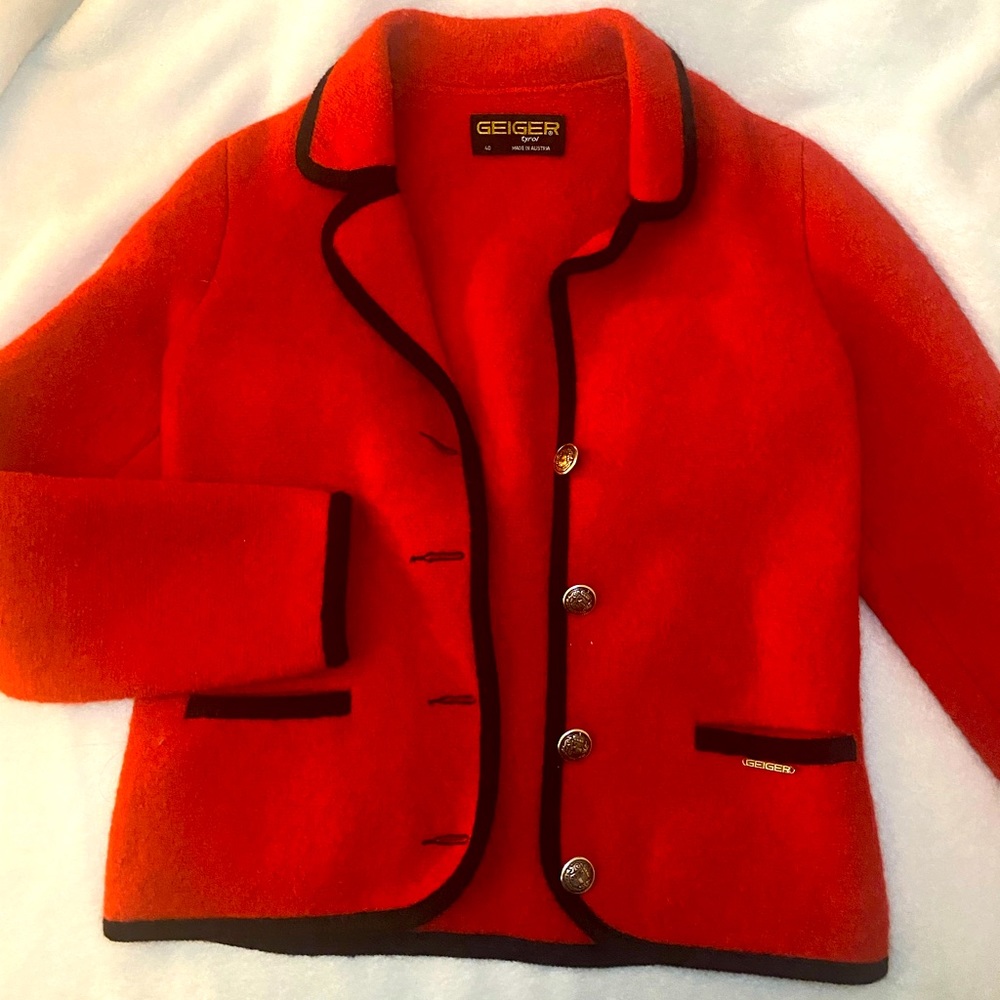 Geiger Red Wool Jacket